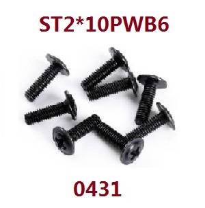 Wltoys 18428 18429 RC Car spare parts screws ST2*10PWB6 0431