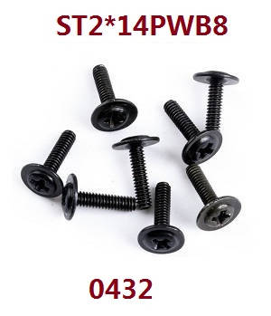 Wltoys 18428 18429 RC Car spare parts screws ST2*14PWB8 0432