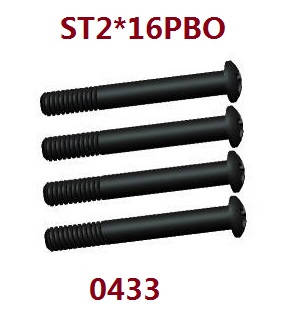 Wltoys 18428 18429 RC Car spare parts screws ST2*16PWB0 0433 - Click Image to Close