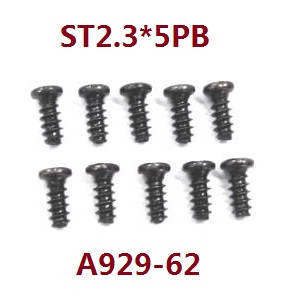Wltoys 18428 18429 RC Car spare parts screws ST2.3*5PB A929-62