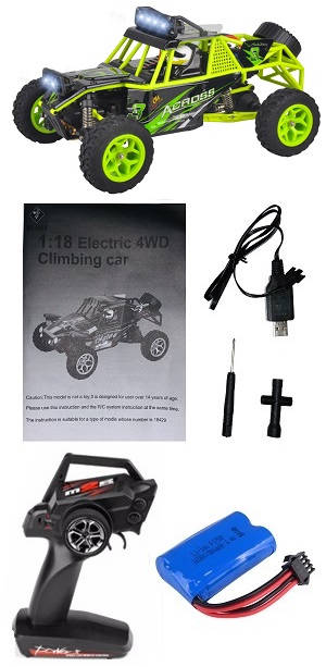 Wltoys 18428 RC Car with 1 battery RTR Green