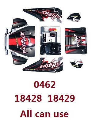 Wltoys 18428 18429 RC Car spare parts car shell 0462 Red