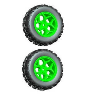 Wltoys 18428 18429 RC Car spare parts tires 2pcs Green