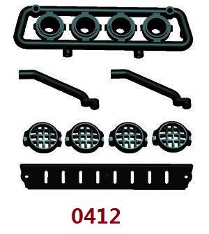 Wltoys 18428 18429 RC Car spare parts upper LED cover set 0412