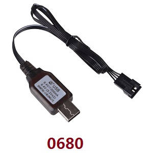 Wltoys 18628 18629 RC Car spare parts 6.4V USB charger wire - Click Image to Close