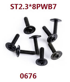 Wltoys 18628 18629 RC Car spare parts screws ST2.3*8PWB7 0676 - Click Image to Close