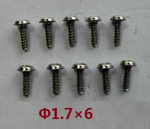 Wltoys 24438 24438B RC Car spare parts screws 1.7*6 10pcs