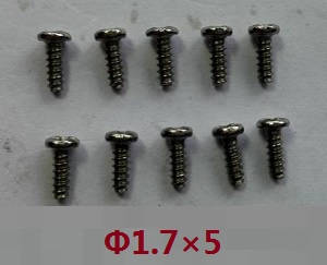 Wltoys 24438 24438B RC Car spare parts screws 1.7*5 10pcs