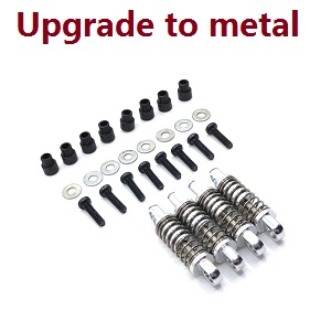 Wltoys K969 K979 K989 K999 P929 P939 RC Car spare parts shock absorber (Silver Metal) 4pcs
