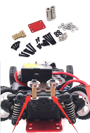 Wltoys K969 K979 K989 K999 P929 P939 RC Car spare parts shell modification, adjustment and fixing parts (Red)