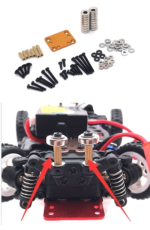 Wltoys K969 K979 K989 K999 P929 P939 RC Car spare parts shell modification, adjustment and fixing parts (Gold)