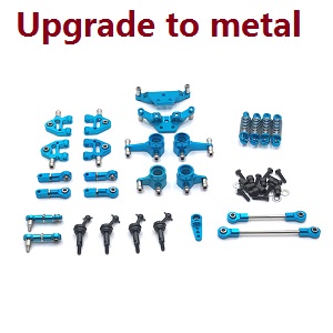 Wltoys K969 K979 K989 K999 P929 P939 RC Car spare parts upgrade to metal parts group E (Blue) - Click Image to Close