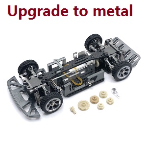 Wltoys K969 K979 K989 K999 P929 P939 RC Car spare parts metal upgraded frame module (Assembled) Titanium color