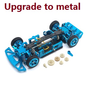 Wltoys K969 K979 K989 K999 P929 P939 RC Car spare parts metal upgraded frame module (Assembled) Blue