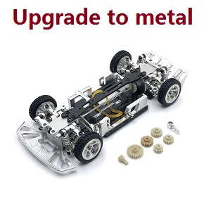 Wltoys K969 K979 K989 K999 P929 P939 RC Car spare parts metal upgraded frame module (Assembled) Silver