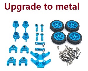 Wltoys K969 K979 K989 K999 P929 P939 RC Car spare parts upgrade to metal parts group B (Blue) - Click Image to Close