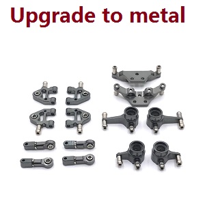 Wltoys K969 K979 K989 K999 P929 P939 RC Car spare parts upgrade to metal parts group C (Titanium color) - Click Image to Close