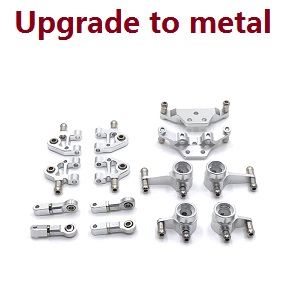Wltoys K969 K979 K989 K999 P929 P939 RC Car spare parts upgrade to metal parts group C (Silver) - Click Image to Close