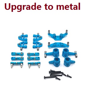 Wltoys K969 K979 K989 K999 P929 P939 RC Car spare parts upgrade to metal parts group D (Blue) - Click Image to Close
