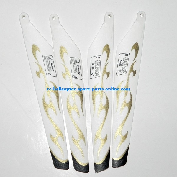 HCW 521 521A 527 527A RC helicopter spare parts main blades (2x upper + 2x lower)