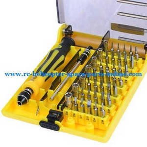 Shuang Ma 7010 Double Horse RC Boat spare parts 45-in-one A set of boutique screwdriver - Click Image to Close