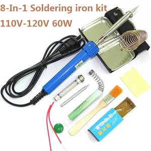 Shuang Ma 7011 Double Horse RC Boat spare parts 8-In-1 Voltage 110-120V 60W soldering iron set