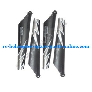 Ming Ji 802 802A 802B RC helicopter spare parts main blades (Black) - Click Image to Close