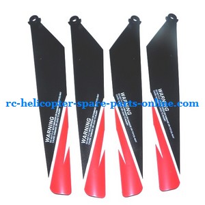 Ming Ji 802 802A 802B RC helicopter spare parts main blades (Red) - Click Image to Close