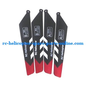 Sky King HCW 8500 8501 RC helicopter spare parts main blades (Black) - Click Image to Close