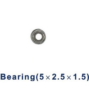 Shuang Ma 9050 SM 9050 RC helicopter spare parts bearing (small 5*2.5*1.5mm)