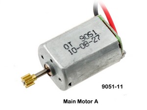Shuang Ma 9051 9051A 9051B SM 9051 RC helicopter spare parts main motor with long shaft - Click Image to Close