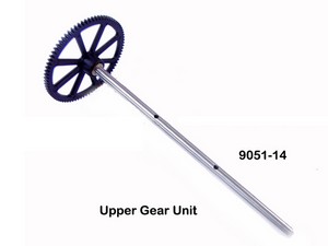 Double Horse 9051 9051A 9051B DH 9051 RC helicopter spare parts upper main gear + hollow pipe (set) - Click Image to Close