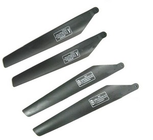 Shuang Ma 9051 9051A 9051B SM 9051 RC helicopter spare parts main blades (Black) - Click Image to Close