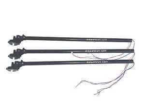 Shuang Ma 9101 SM 9101 RC helicopter spare parts tail big pipe + tail motor + tail motor deck + tail LED light (3set)