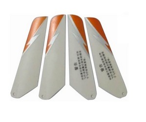 Shuang Ma 9098 9102 SM 9098 9102 RC helicopter spare parts main blades (Orange) - Click Image to Close