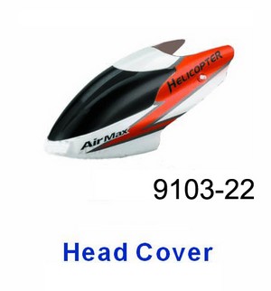 Shuang Ma 9103 SM 9103 RC helicopter spare parts head cover (Red)
