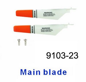 Double Horse 9103 DH 9103 RC helicopter spare parts main blades (Red)
