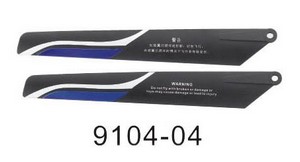 Shuang Ma 9104 SM 9104 RC helicopter spare parts main blades (blue)