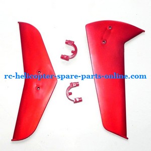 Shuang Ma 9115 SM 9115 RC helicopter spare parts tail decorative set (Red) - Click Image to Close