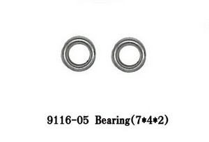 Shuang Ma 9116 SM 9116 RC helicopter spare parts bearing 2 PCS - Click Image to Close