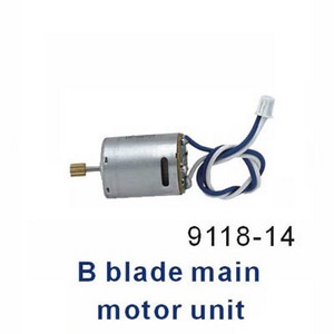 Shuang Ma 9118 SM 9118 RC helicopter spare parts main motor (Blue-White wire) - Click Image to Close