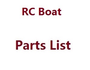 Wltoys WL917 XK WL917 RC Boat And Spare Parts List