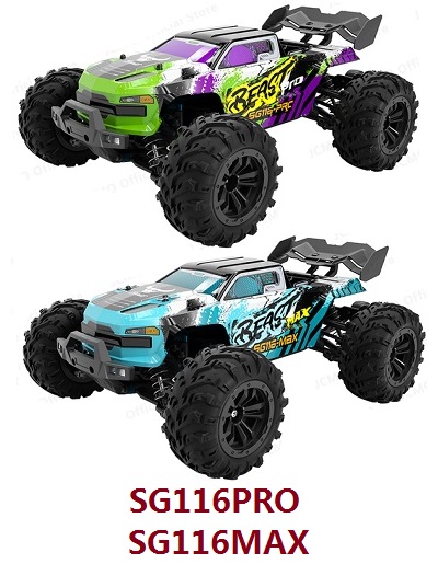 ZLL Beast SG116 SG116PRO SG116MAX RC Car Spare Parts List - Click Image to Close