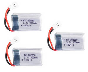 Wltoys XK A100 RC Airplanes Helicopter spare parts battery 3.7V 300mAh 3pcs - Click Image to Close