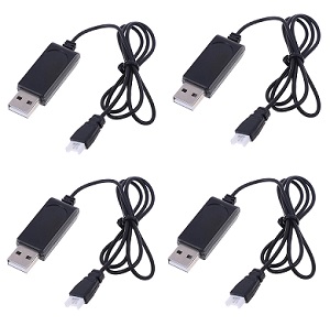 Wltoys XK A100 RC Airplanes Helicopter spare parts USB charger wire 4pcs