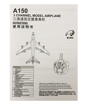 Wltoys XK A150 RC Airplanes Helicopter spare parts English manual instruction book - Click Image to Close