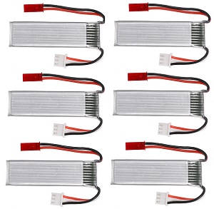 Wltoys XK A160 RC Airplanes Helicopter spare parts 7.4V 600mAh battery 6pcs - Click Image to Close
