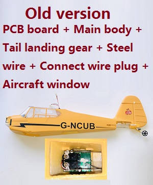 Wltoys XK A160 RC Airplanes Helicopter spare parts Old version PCB board + main body + tail landing gear + steel wire + connect wire plug + aircraft window (Assembled)
