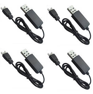 Wltoys XK A200 RC Airplanes Helicopter spare parts USB charger wire 4pcs - Click Image to Close