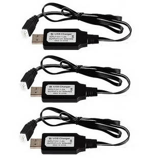 Wltoys A202 RC Car spare parts USB charger wire 3pcs - Click Image to Close
